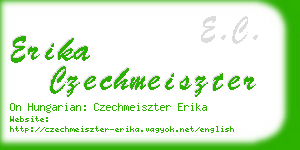 erika czechmeiszter business card
